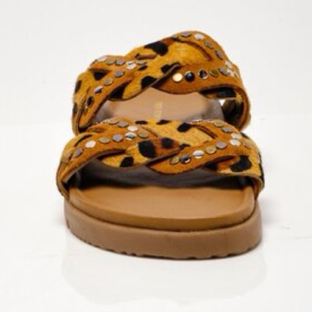 *NEW*‎ FREE PEOPLE Leo Sandal / Leopard Size 10 A17 - Picture 3 of 11